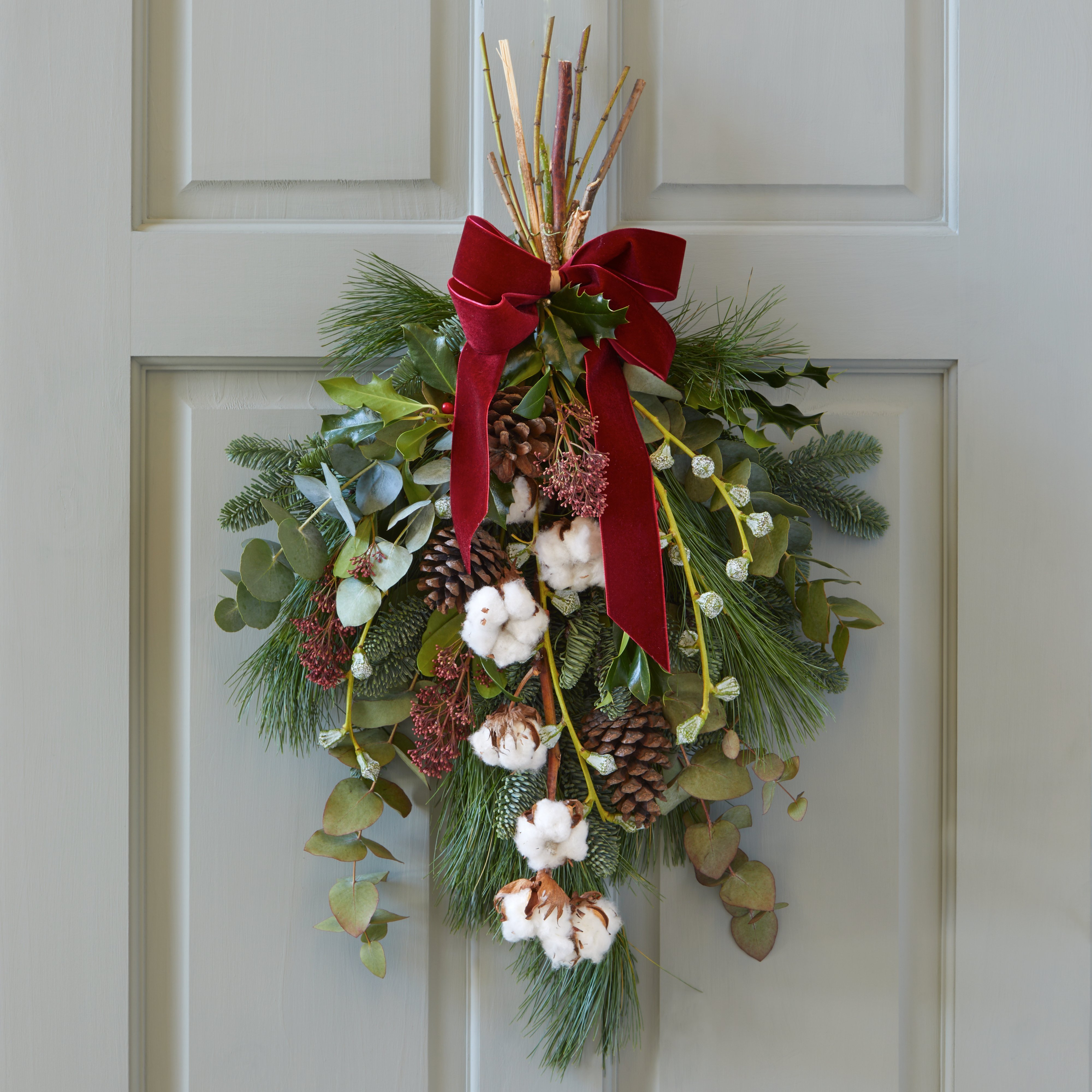 Christmas Wreath Made With The Finest Flowers