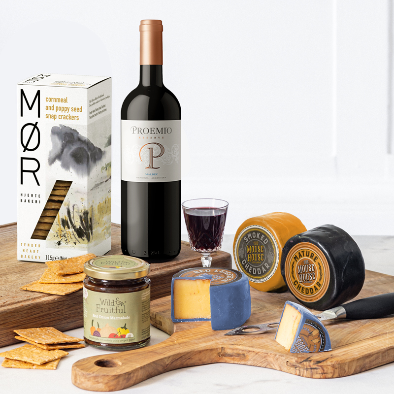 Classic  Cheese And Wine Luxury Hamper