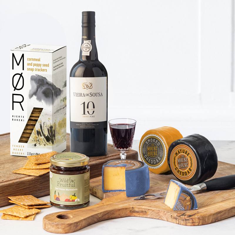 Deluxe  Cheese And Vintage Port Luxury Hamper