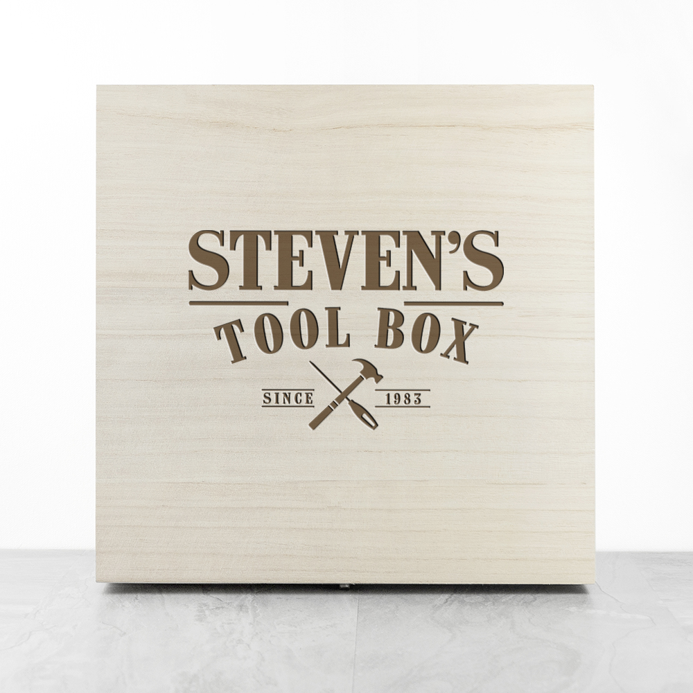 Personalised Wooden Tool Box