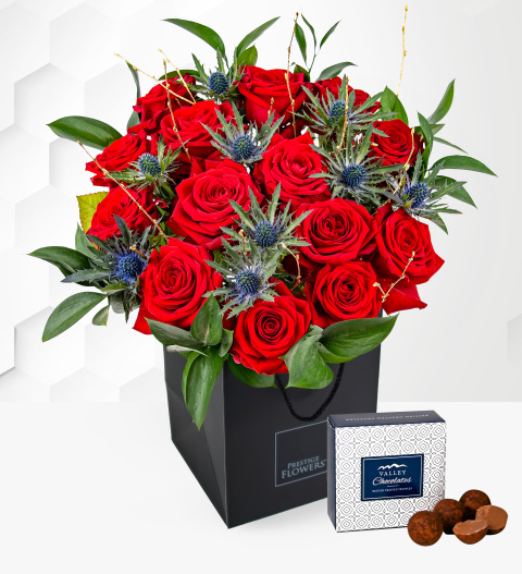 Grandeur - Valentines Flowers - Valentines Day Flowers - Valentines Red Roses - Red Roses Bouquet - Send Valentines Flowers