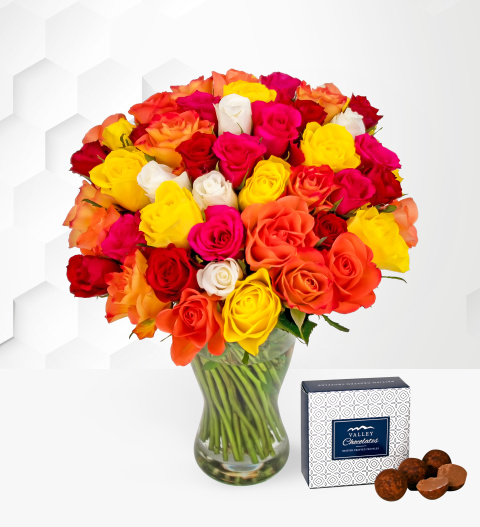 40 Roses - Free Chocs - Flower Delivery - Next Day Flowers - Flowers - Birthday Flowers - Next Day Flower Delivery