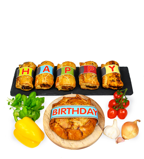 Happy Birthday Pastries - Pastry Gifts - Pastry Hampers - Pie Hampers - Pie Gifts - Bakery Gifts - Pastry Gift Hampers