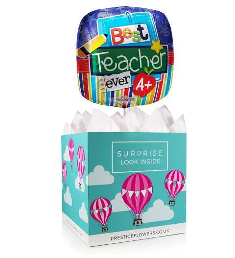 A Treat For Teacher - Balloon In A Box Gifts - Teacher Balloon Gifts - Balloon Gift Delivery - Teacher Gifts
