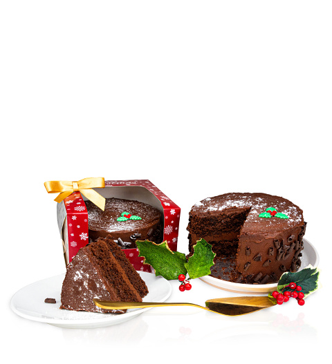 Large Christmas Yule Cake - Christmas Cake Delivery - Online Cake Delivery - Cake Delivery - Send A Cake