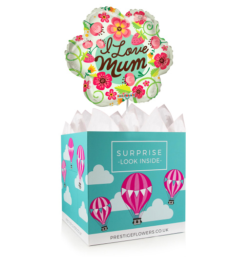 Mothers Day Balloon Box - Balloon In A Box Gifts - Mothers Day Balloons - Mothers Day Balloon Gifts - Balloon Gift Delivery - Mothers Day Gifts