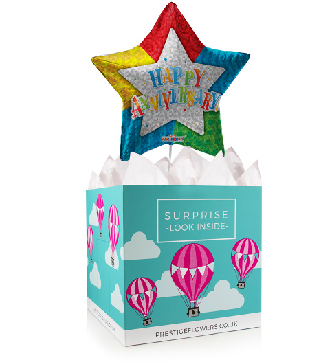 Anniversary Balloon Box - Balloon In A Box Gifts - Anniversary Balloons - Anniversary Balloon Gifts - Balloon Gifts