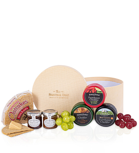 Prestige Deli Cheese Box - Cheese Hampers - Cheese Gifts - Cheese Gift Baskets - Cheese Hamper Delivery - Cheese Gift Delivery - Cheese Gifts Uk
