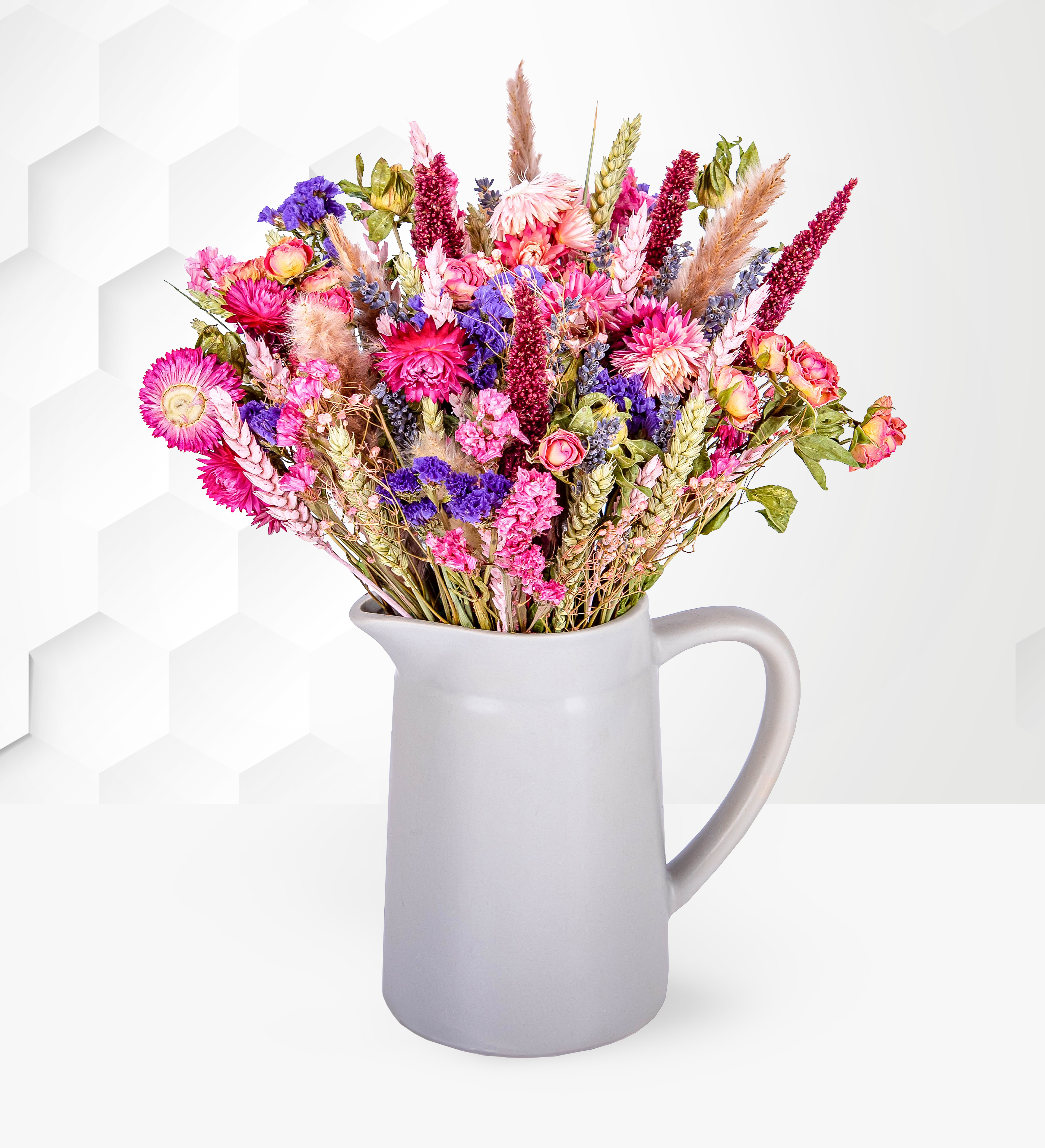 PrettyandPink Dried Flowers - Dried Flowers - Dried Flower Bouquet - Dried Bouquet - Faux Flowers - Artificial Flowers
