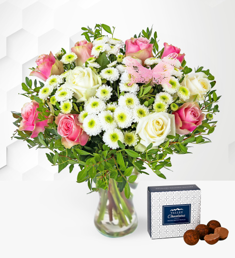 Rose Medley - Flower Delivery - Send Flowers - Flowers By Post - Next Day Flower Delivery
