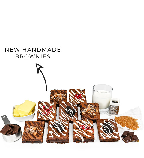 Artisan Brownie Box - Chocolate Brownie Delivery - Brownie Gifts - Brownie Gift Box - Brownie Hampers - Chocolate Brownies Online
