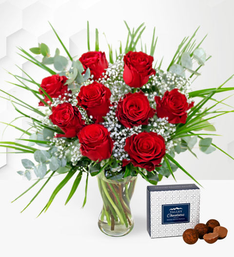 Ti Amo - Valentines Flowers - Red Roses - Valentines Roses - Red Roses Bouquets - Valentines Day Roses
