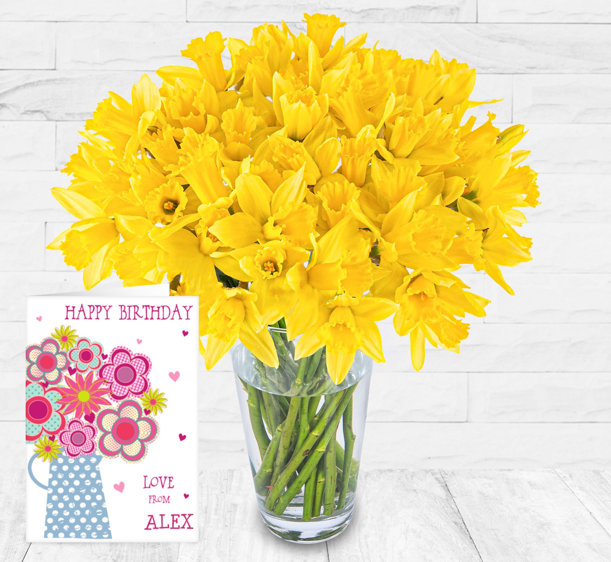 Fresh Spring DaffodilsandCard