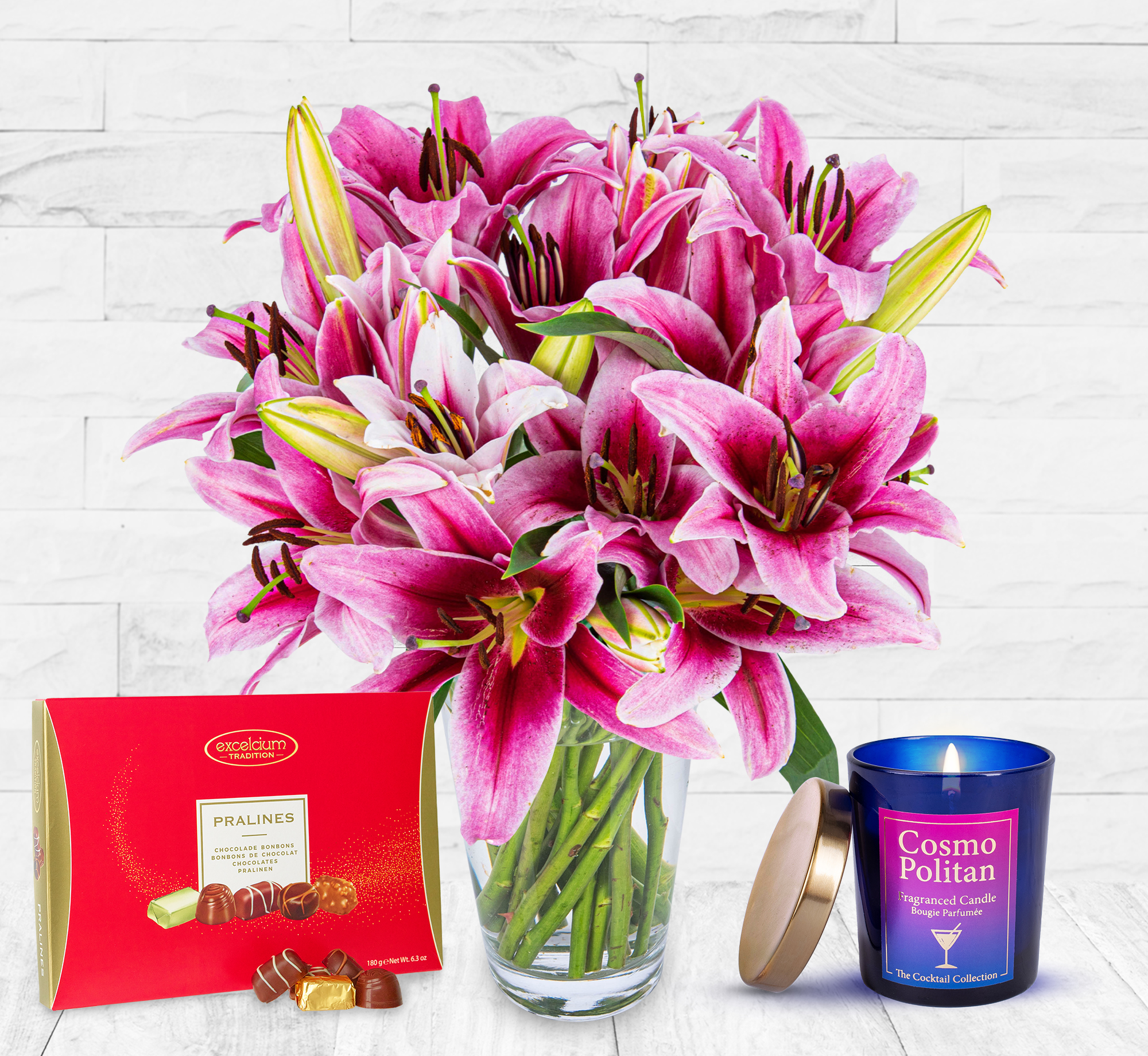 Luxury Pink Lilies Gift