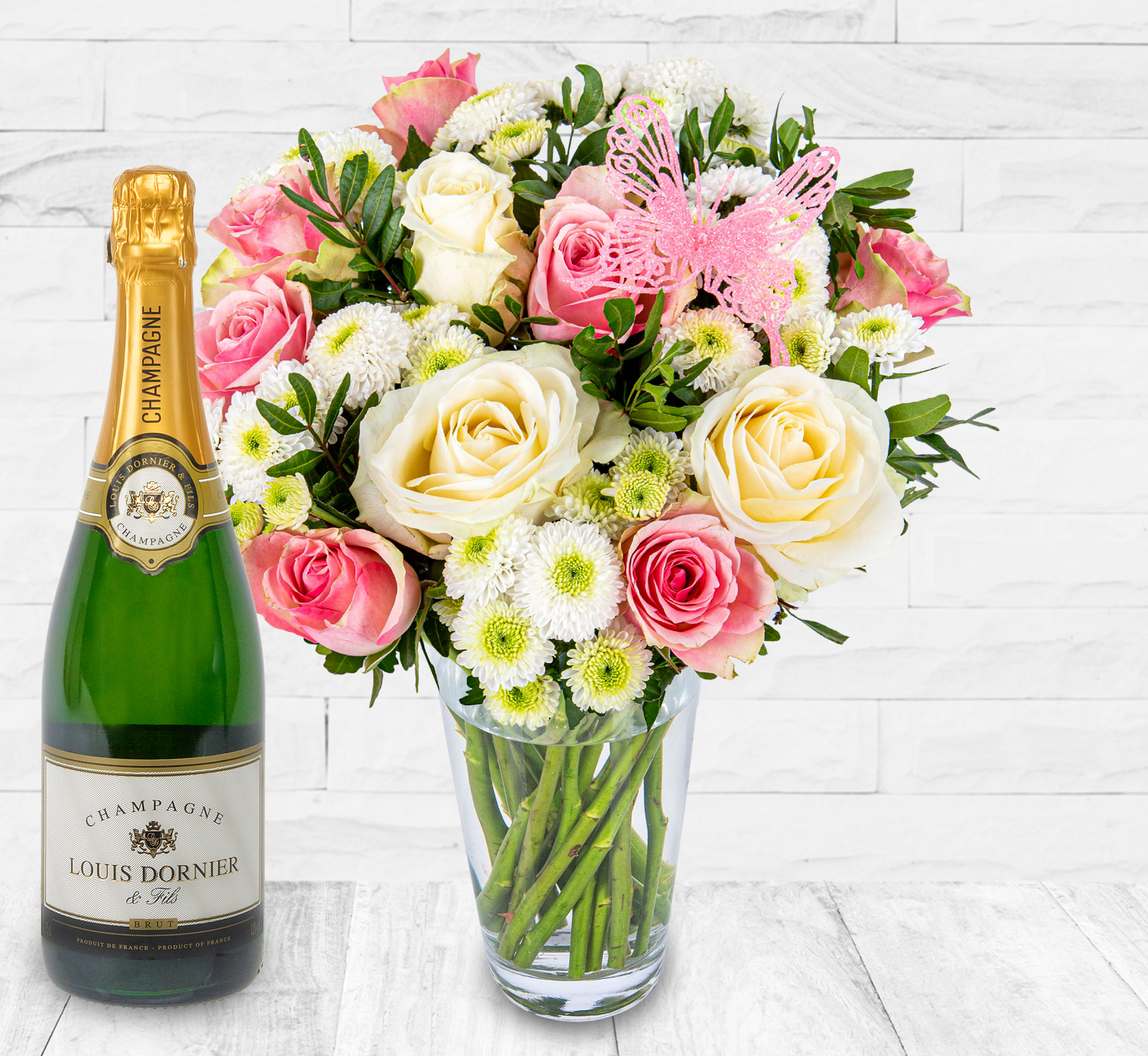 Rose Delights Champagne Gift