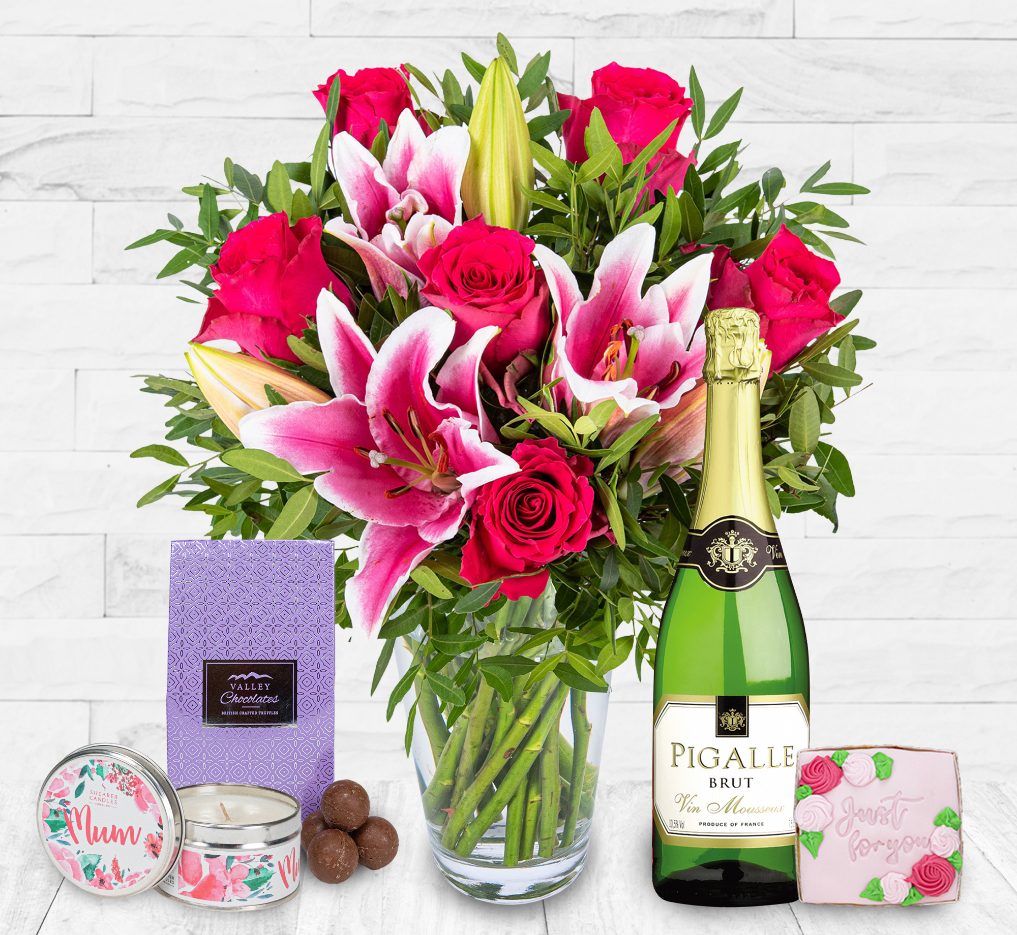 Roses And Lilies Complete Gift
