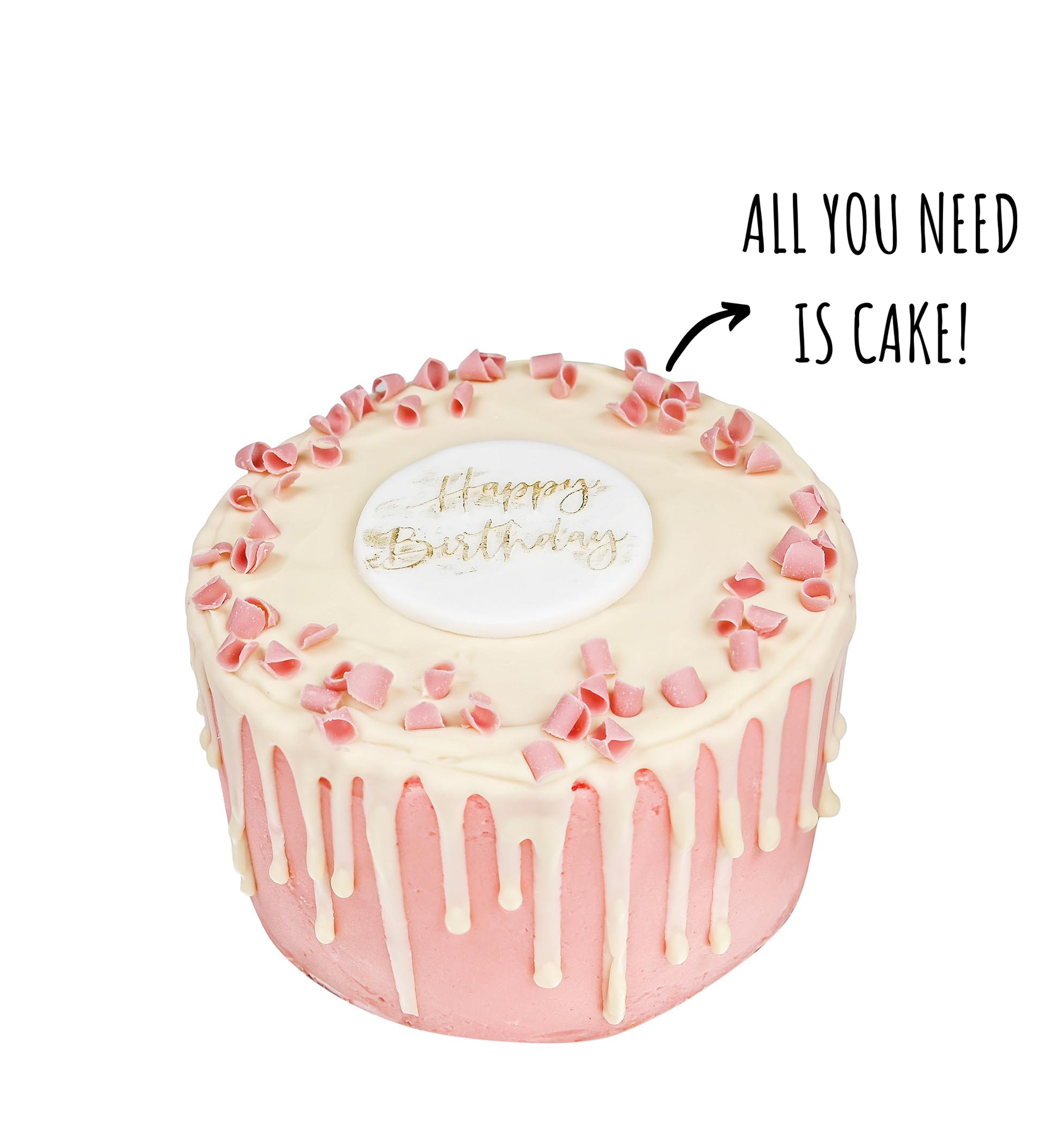 Blushing Pink Birthday Cake