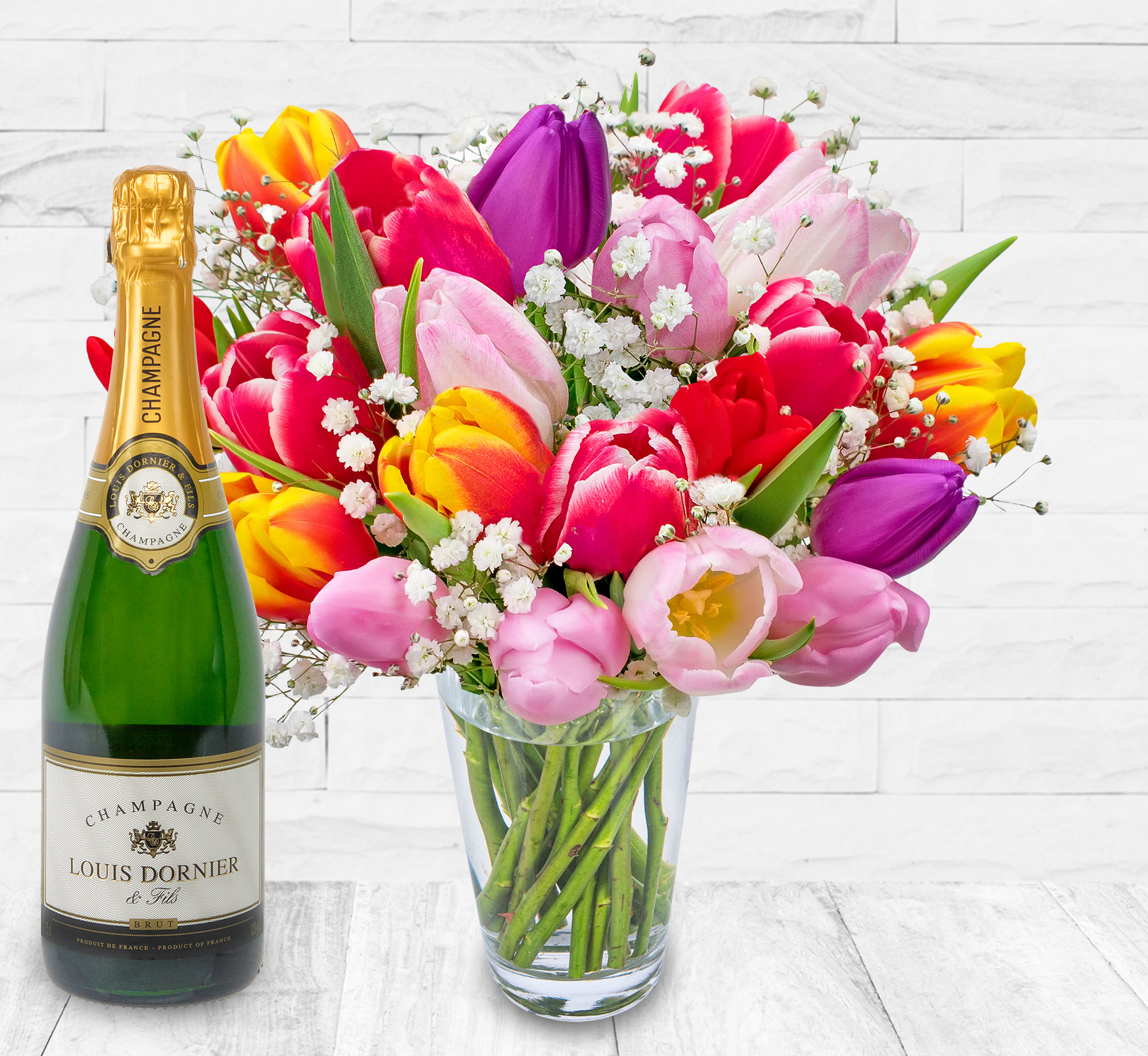 Tulip Delights Champagne Gift