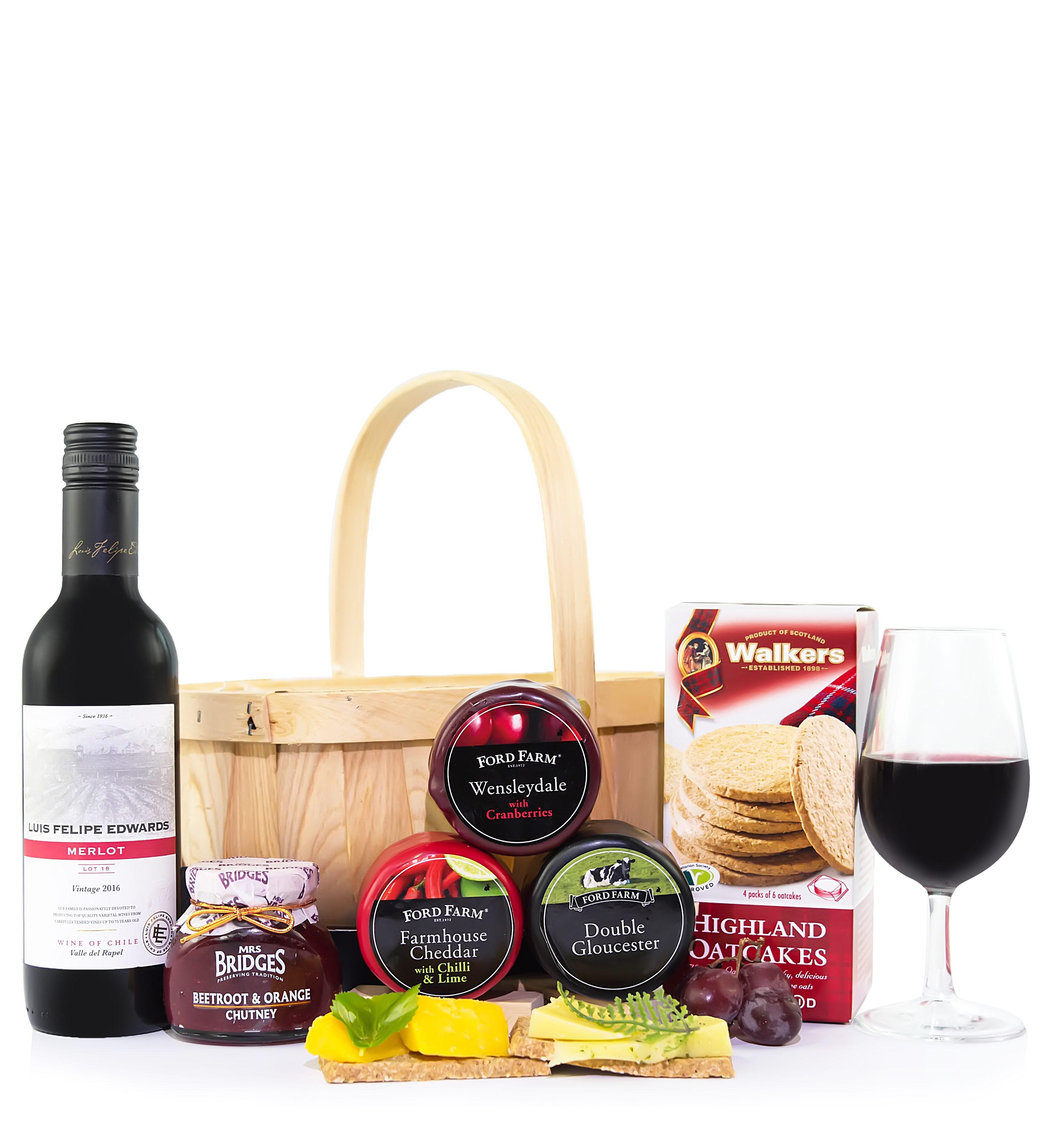 Cheese And Wine Basket