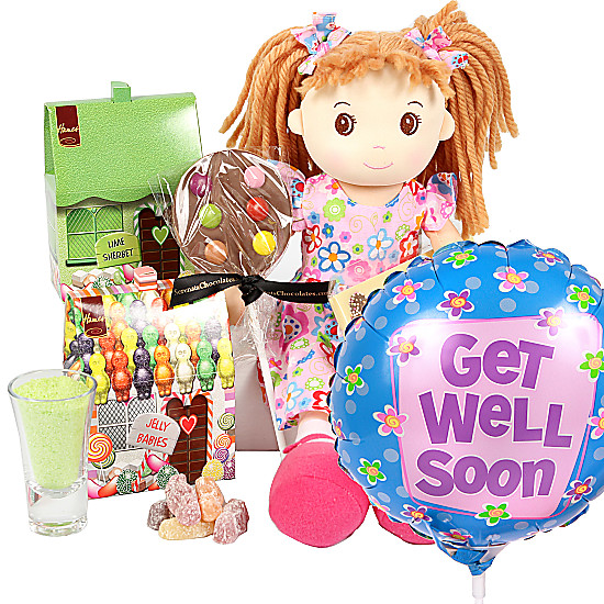Get Well Rag Doll Gift Box