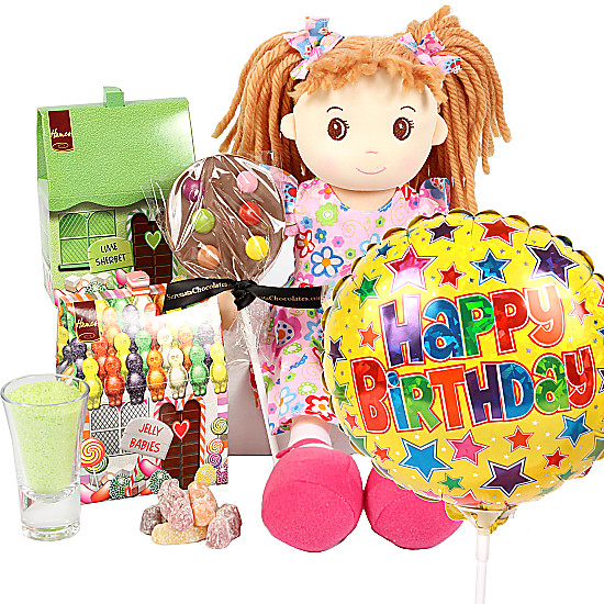 Happy Birthday Rag Doll Gift Box