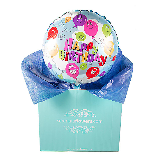 Happy Birthday Smiley Balloon Gift