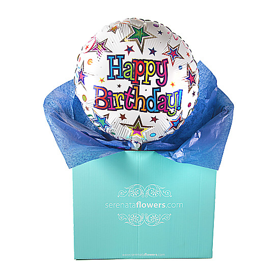 Happy Birthday Stars Balloon Gift