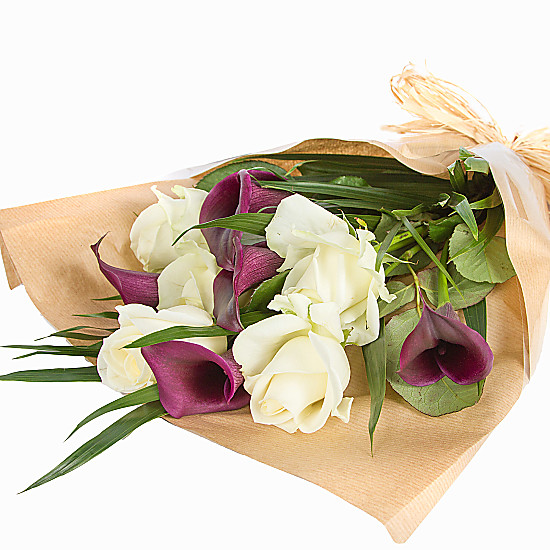 Purple Callas And Roses