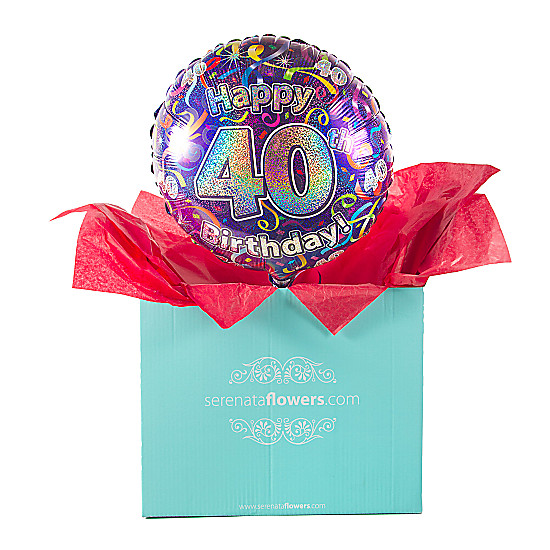 40th Birthday Balloon Gift