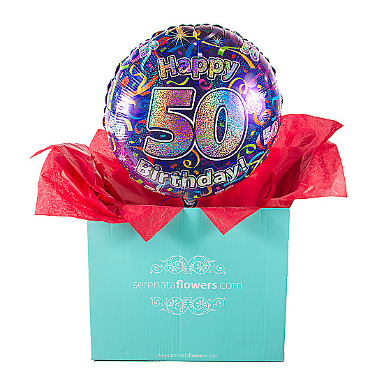 50th Birthday Balloon Gift