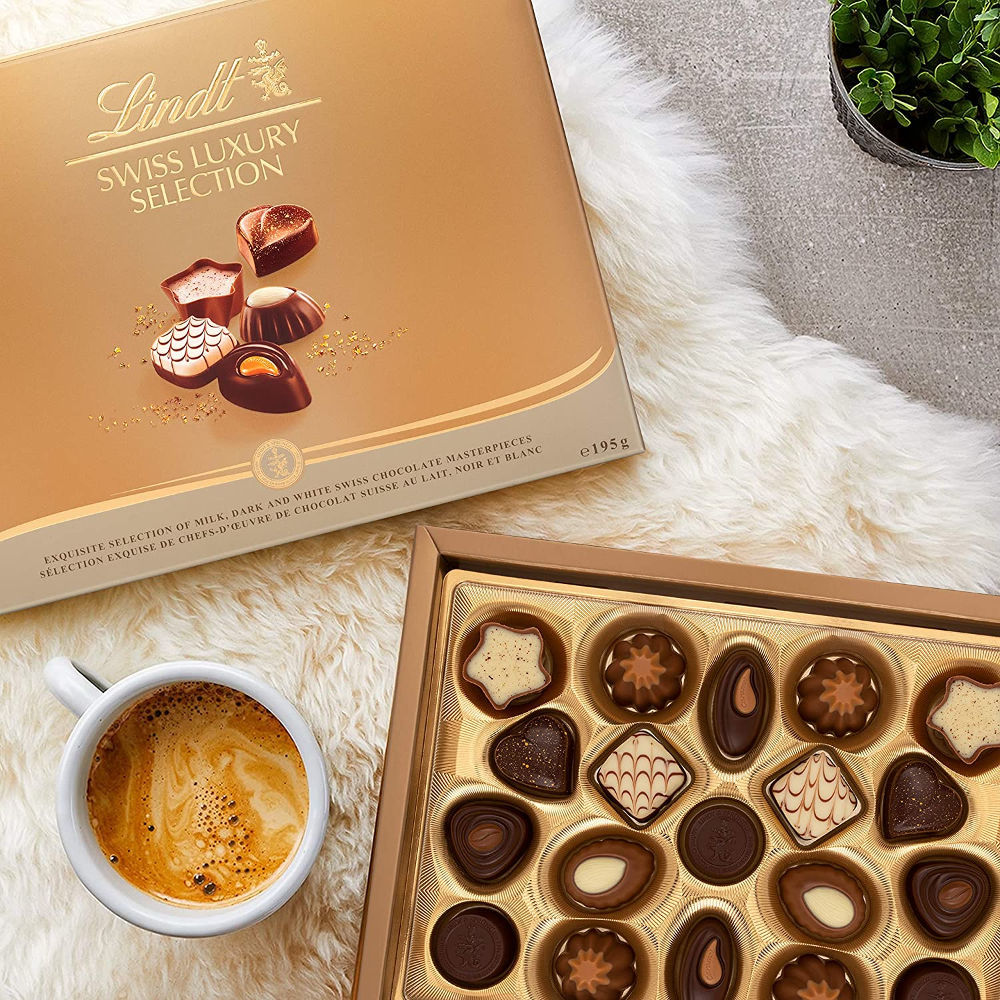 Lindt Swiss Luxury Selection Chocolates With Free Delivery