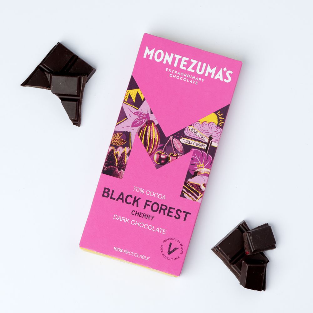 Montezumas Vegan Cherry Chocolate Bar
