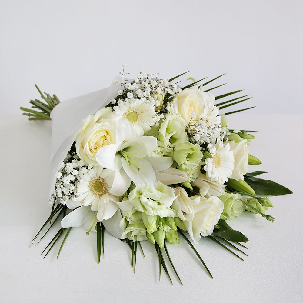 White Floral Sympathy Bouquet