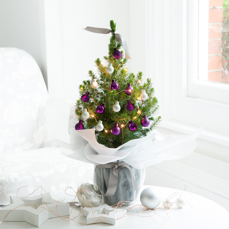 Lilac Decorated Christmas Tree