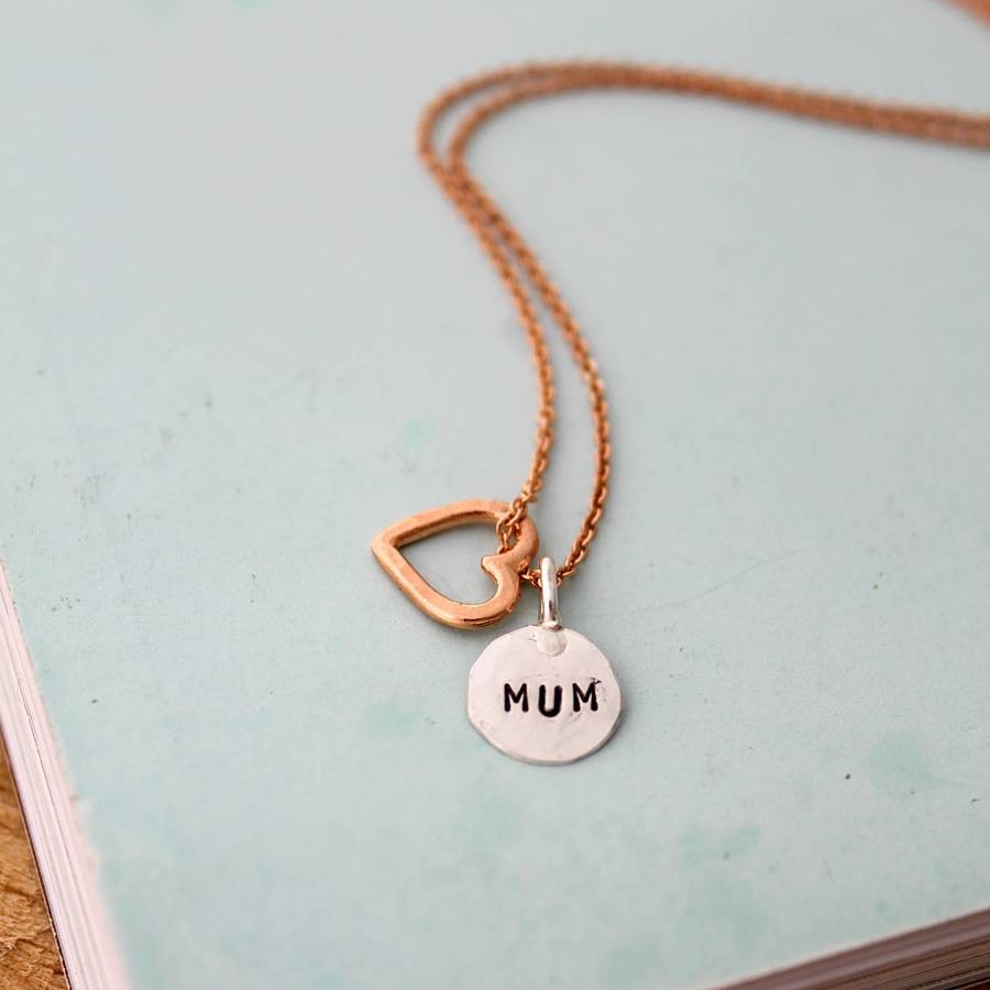 Personalised HeartandTag Charm Necklace