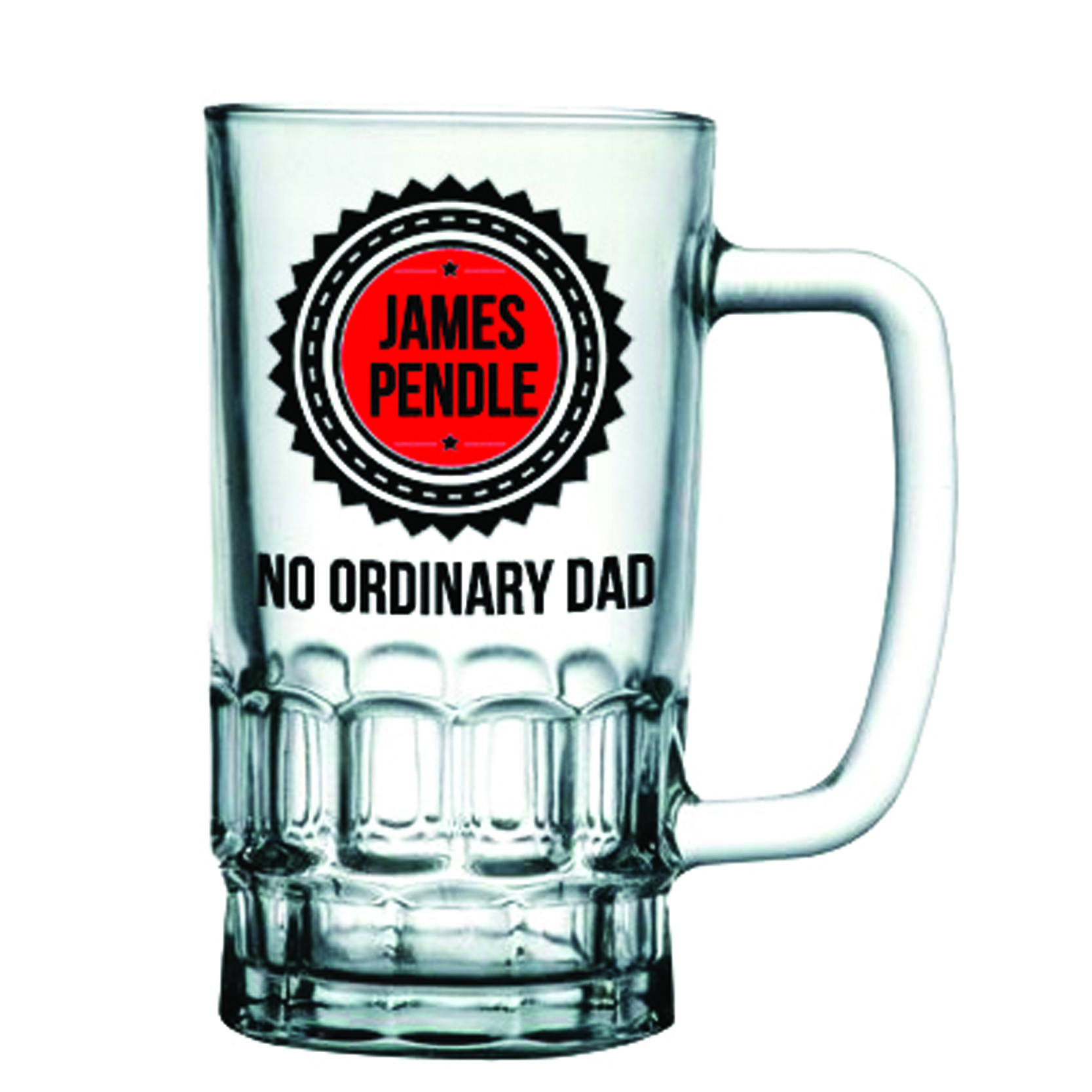 Personalised No Ordinary Dad Beer Glass Tankard