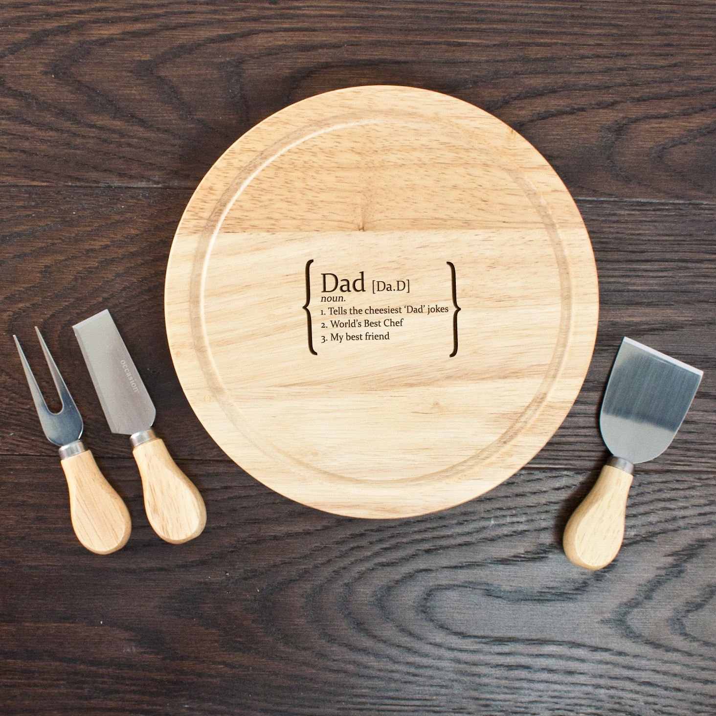 Personalised Your Definition Cheese Board Set